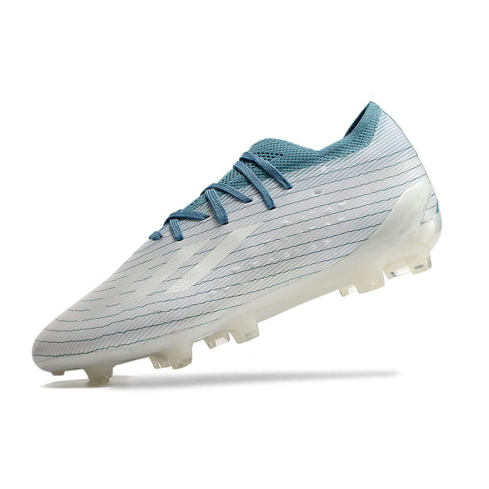 Chuteira Campo Adidas X Speedportal.1 FG Branca e Azul 