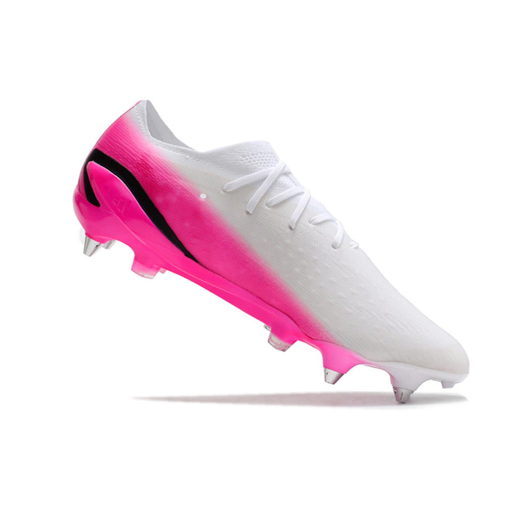 Chuteira Campo Adidas X Speedportal.1 Ponta de Aluminio Branca e Rosa