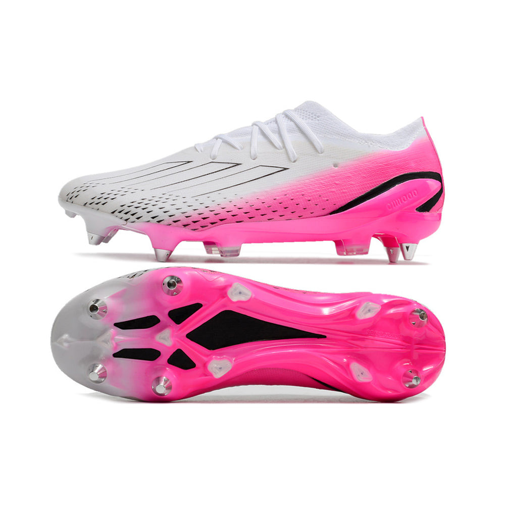 Chuteira Campo Adidas X Speedportal.1 Ponta de Aluminio Branca e Rosa