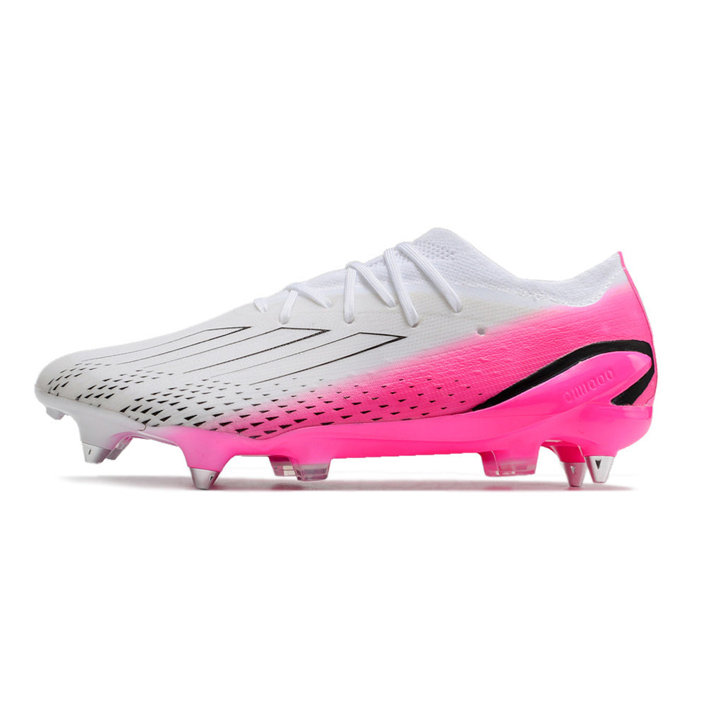 Chuteira Campo Adidas X Speedportal.1 Ponta de Aluminio Branca e Rosa