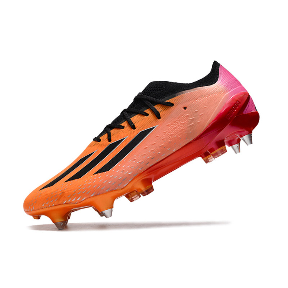 Chuteira Campo Adidas X Speedportal.1 Ponta de Aluminio Laranja, Preta e Rosa