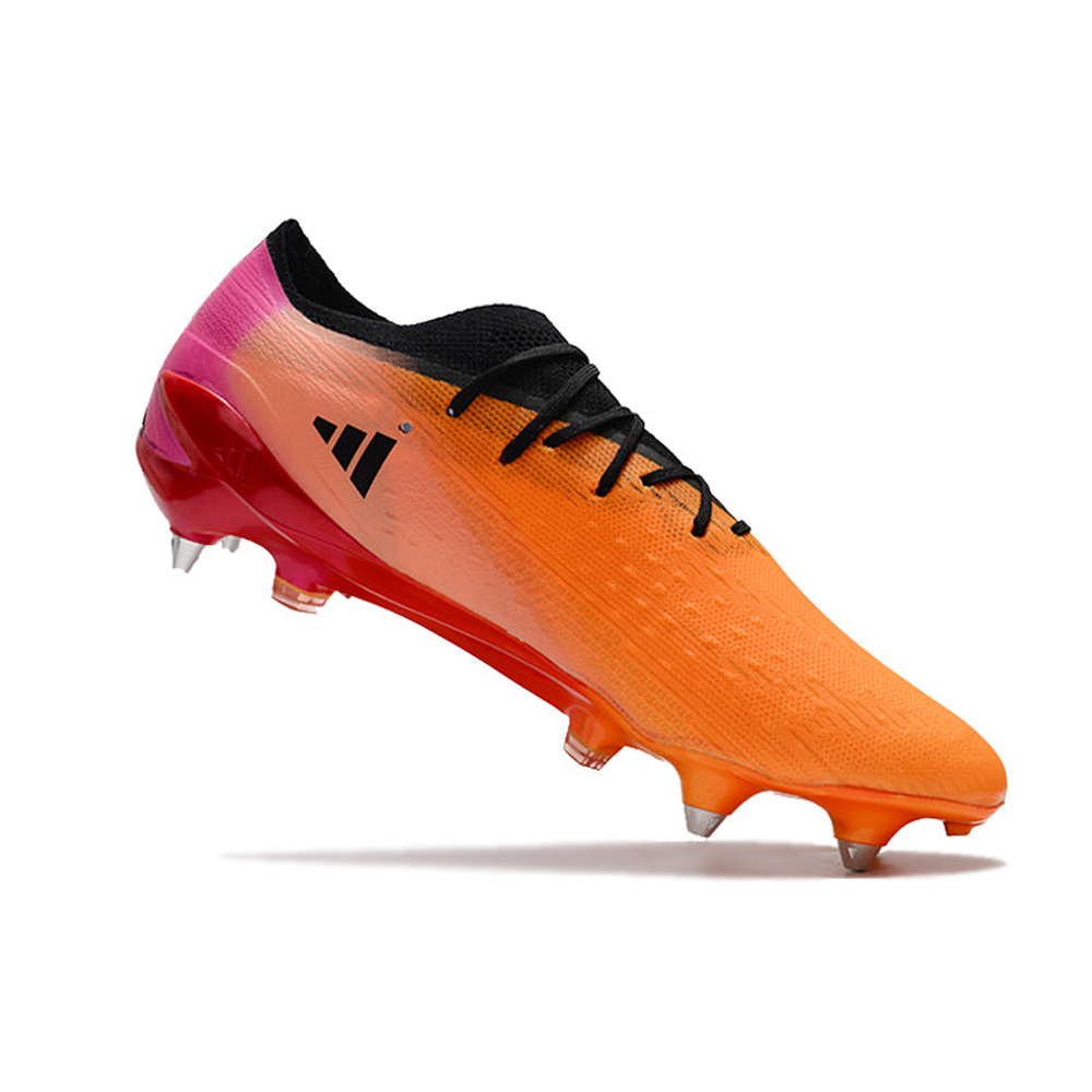 Chuteira Campo Adidas X Speedportal.1 Ponta de Aluminio Laranja, Preta e Rosa