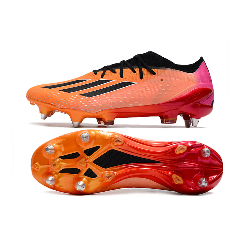 Chuteira Campo Adidas X Speedportal.1 Ponta de Aluminio Laranja, Preta e Rosa