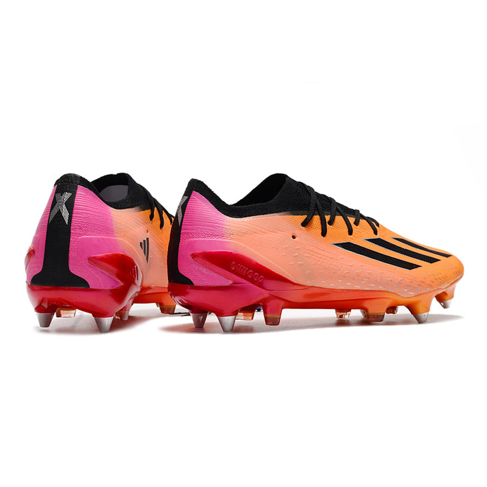 Chuteira Campo Adidas X Speedportal.1 Ponta de Aluminio Laranja, Preta e Rosa