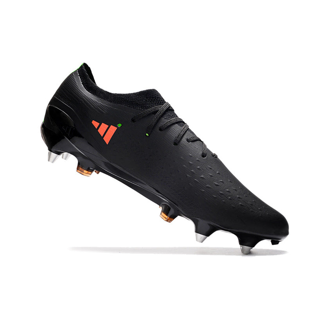 Chuteira Campo Adidas X Speedportal.1 Ponta de Aluminio Preta e Laranja