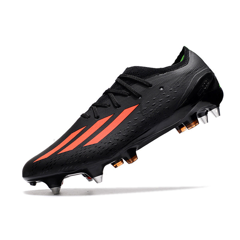 Chuteira Campo Adidas X Speedportal.1 Ponta de Aluminio Preta e Laranja