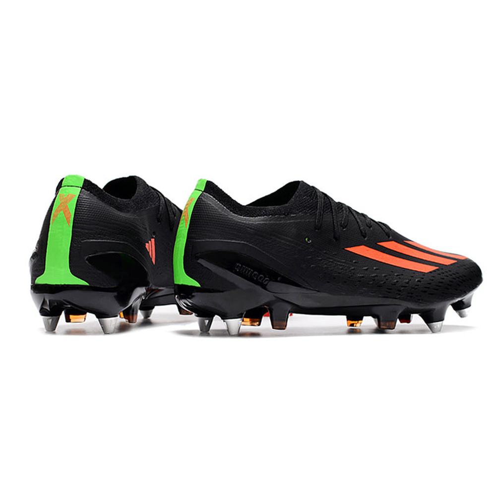 Chuteira Campo Adidas X Speedportal.1 Ponta de Aluminio Preta e Laranja
