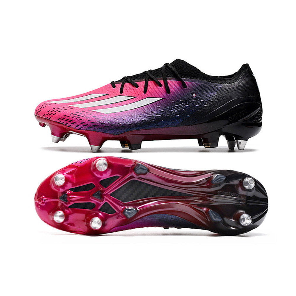Chuteira Campo Adidas X Speedportal.1 Ponta de Aluminio Rosa e Preta 
