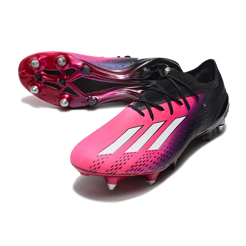 Chuteira Campo Adidas X Speedportal.1 Ponta de Aluminio Rosa e Preta 