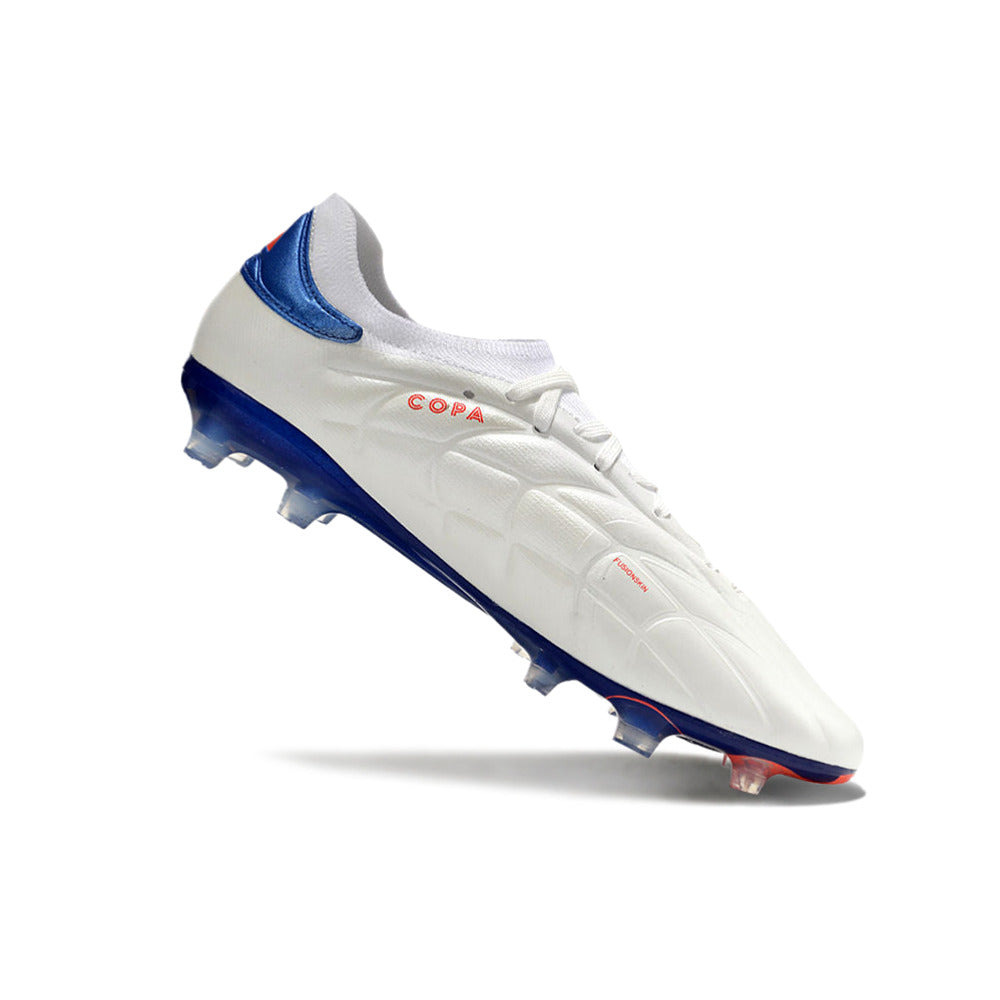 Chuteira Campo Adidas Copa Pure II + FG Branca, Azul e Vermelha 