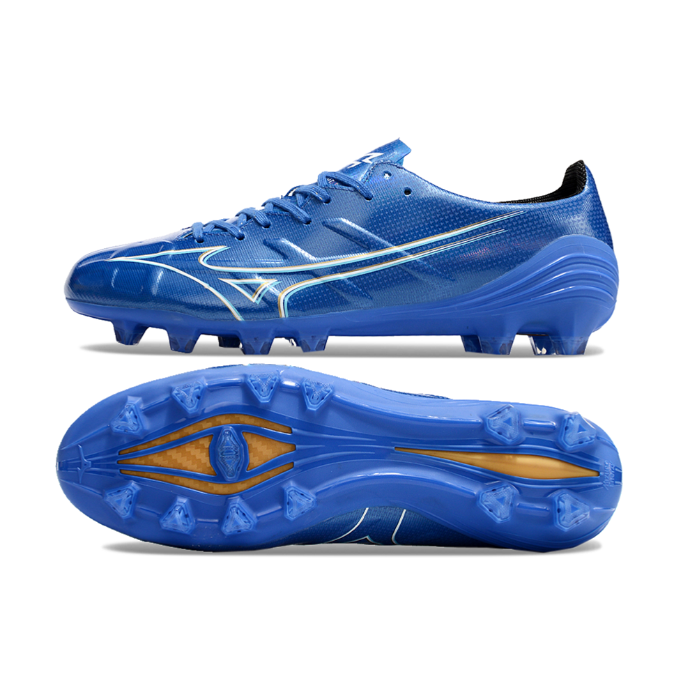 Chuteira Campo Mizuno Alpha FG Azul 
