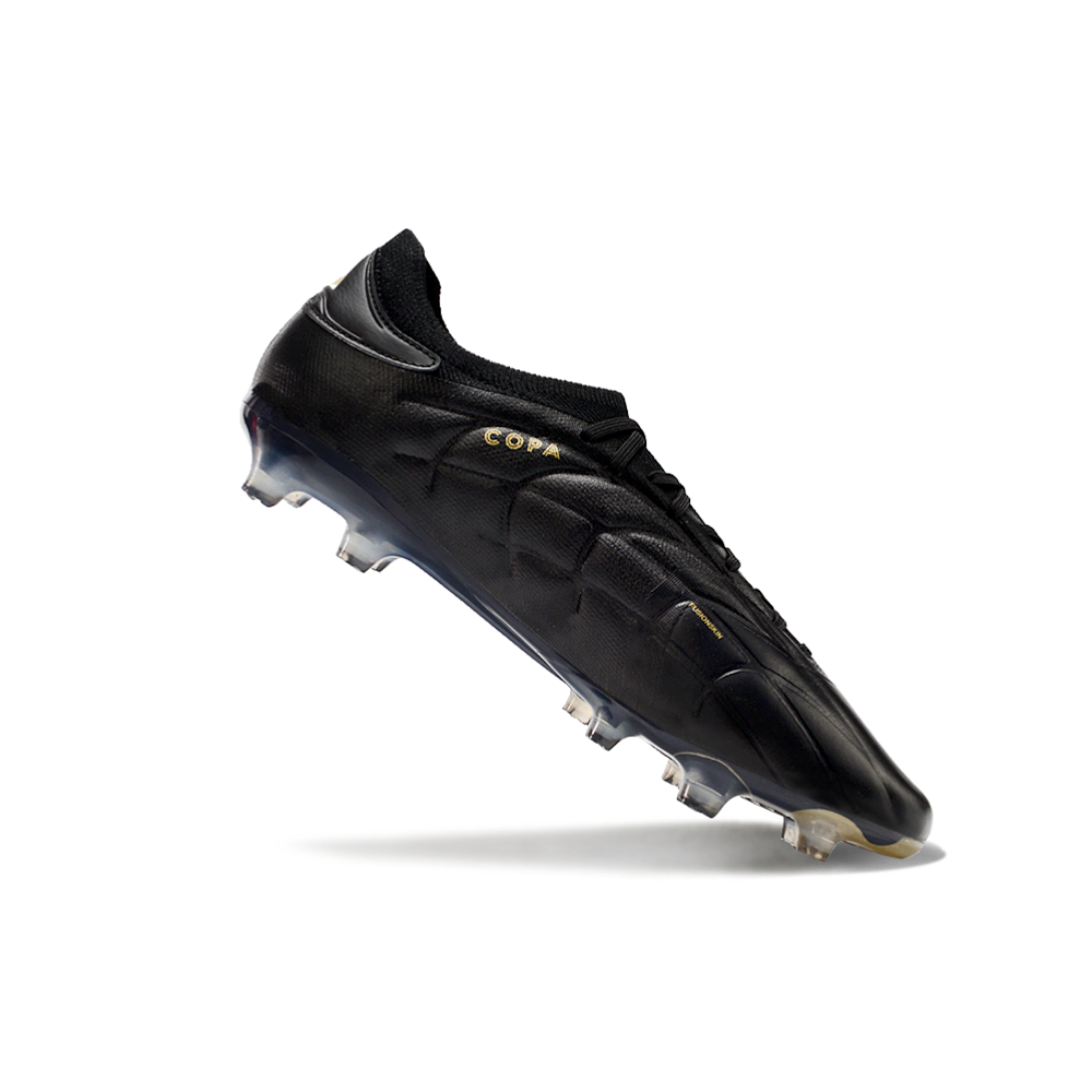 Chuteira Campo Adidas Copa Pure II + FG Preta e Dourada 