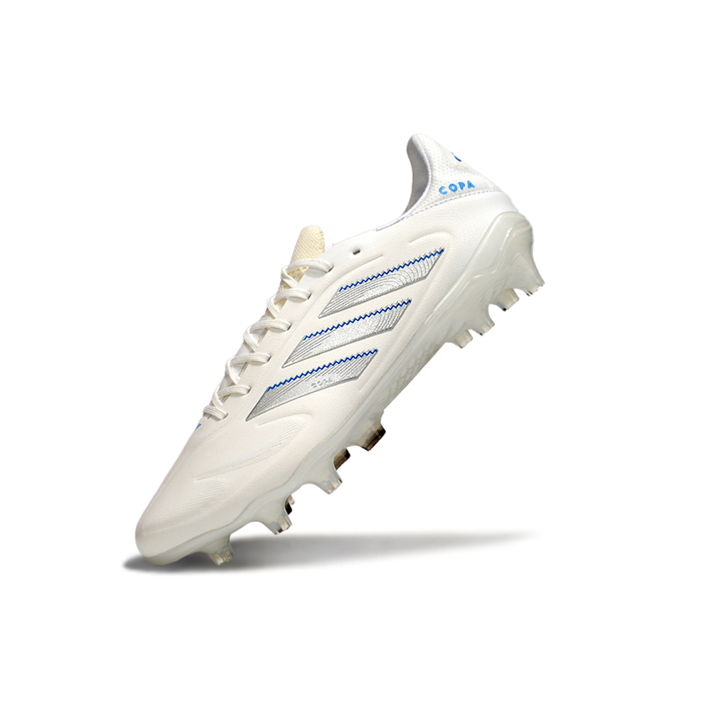 Chuteira Campo Adidas Copa Pure II Elite FG Branca e Azul 