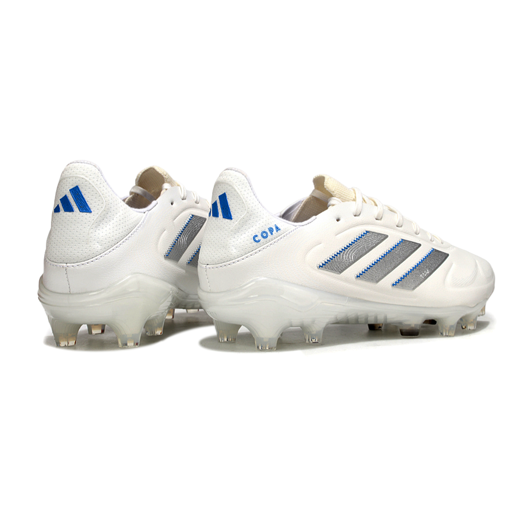 Chuteira Campo Adidas Copa Pure II Elite FG Branca e Azul 