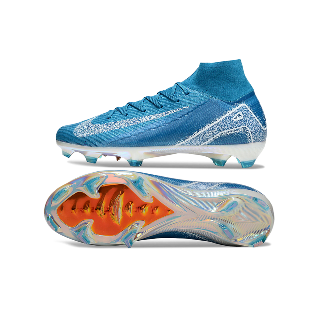 Chuteira Campo Nike Air Zoom Mercurial Superfly 10 Elite FG Azul