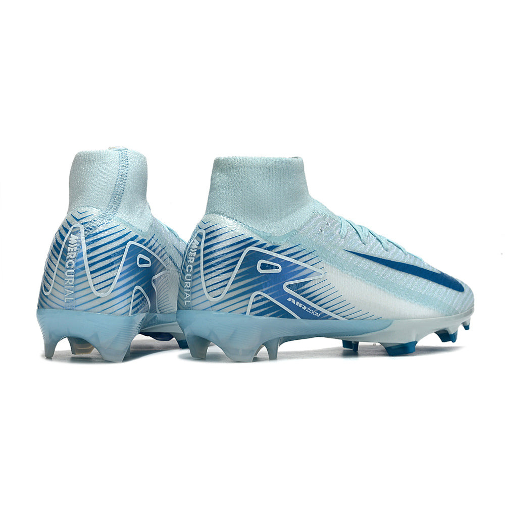 Chuteira Campo Nike Air Zoom Mercurial Superfly 10 Elite FG Azul 