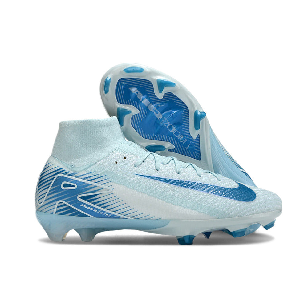 Chuteira Campo Nike Air Zoom Mercurial Superfly 10 Elite FG Azul 