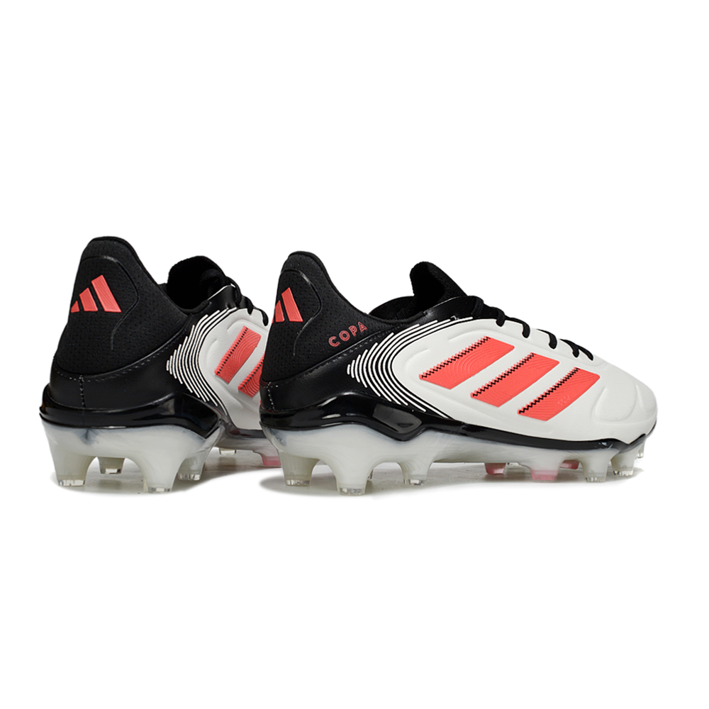 Chuteira Campo Adidas Copa Pure II Elite FG Branca, Vermelha e Preta