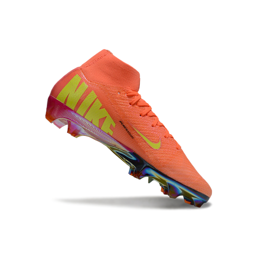Chuteira Campo Nike Air Zoom Mercurial Superfly 10 Elite FG Laranja 