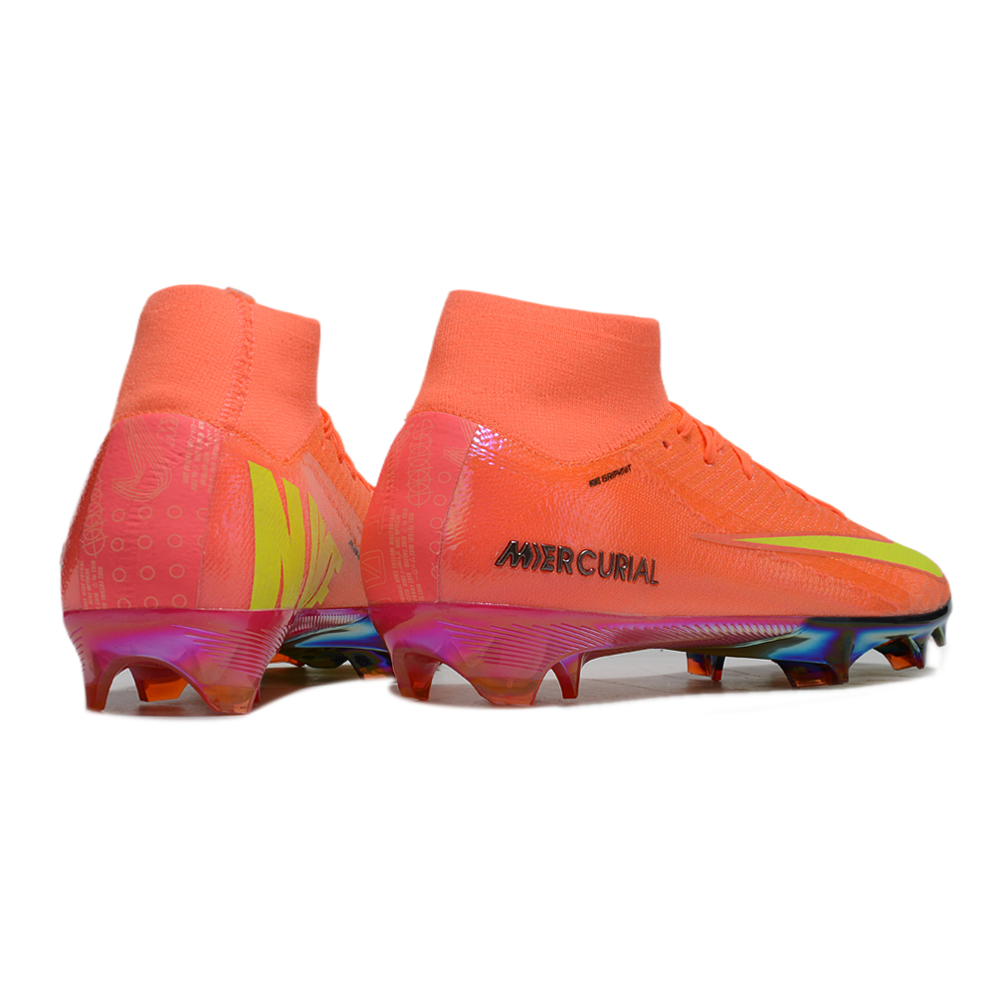 Chuteira Campo Nike Air Zoom Mercurial Superfly 10 Elite FG Laranja 