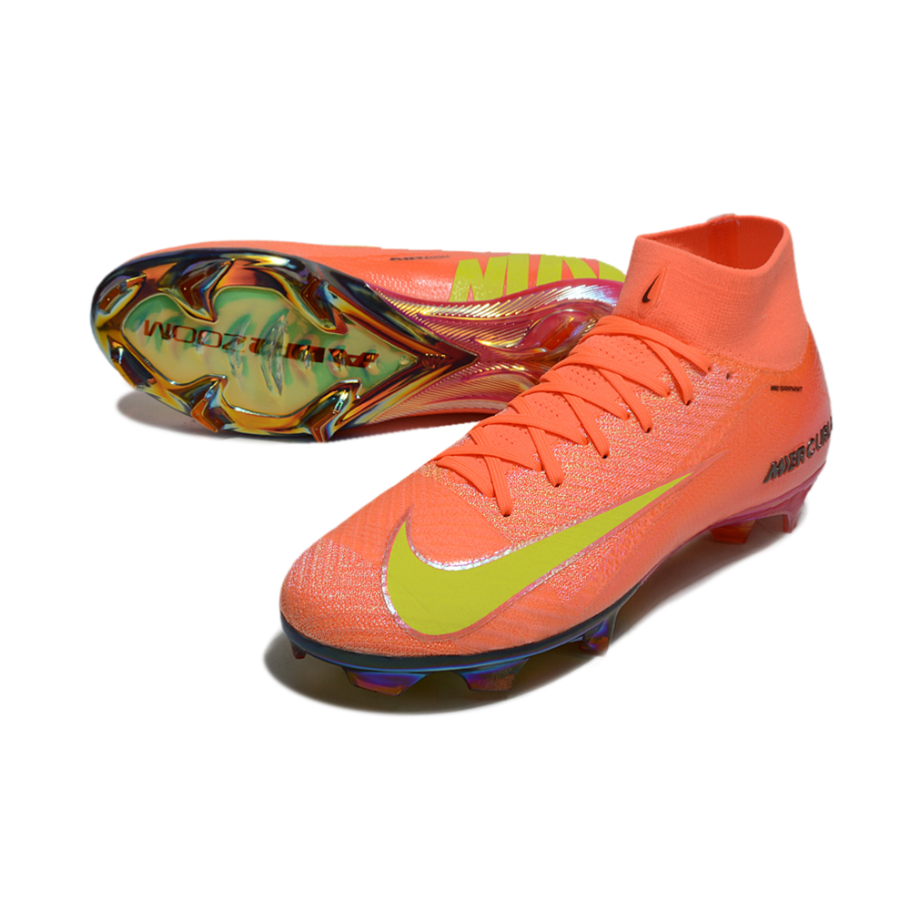 Chuteira Campo Nike Air Zoom Mercurial Superfly 10 Elite FG Laranja 