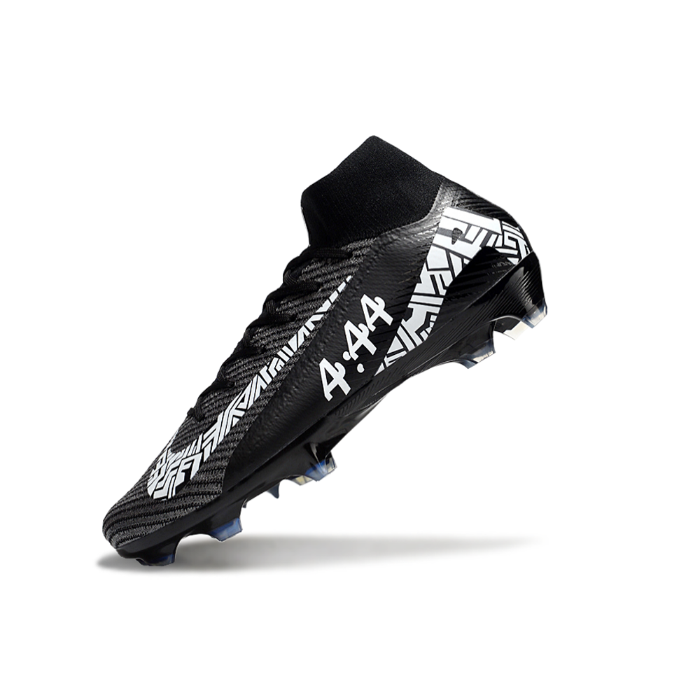 Chuteira Campo Nike Air Zoom Mercurial Superfly 10 Elite FG Preta e Branca