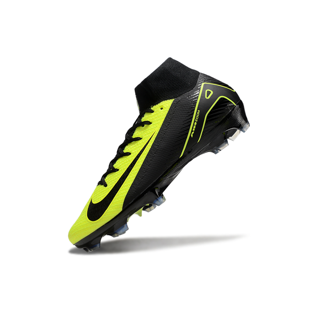 Chuteira Campo Nike Air Zoom Mercurial Superfly 10 Elite FG Preta e Verde