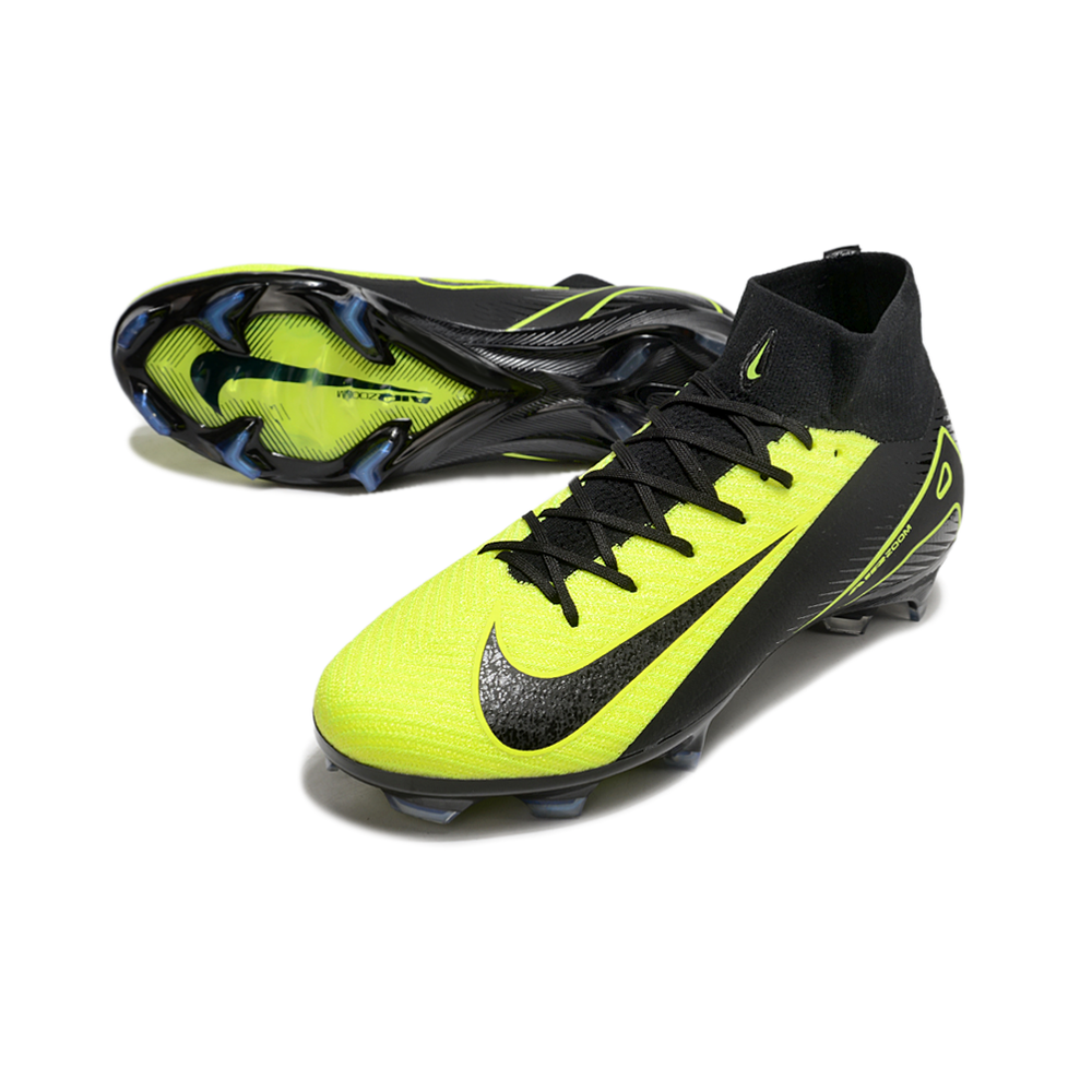 Chuteira Campo Nike Air Zoom Mercurial Superfly 10 Elite FG Preta e Verde