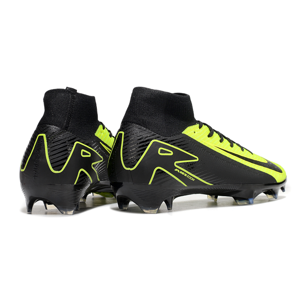 Chuteira Campo Nike Air Zoom Mercurial Superfly 10 Elite FG Preta e Verde