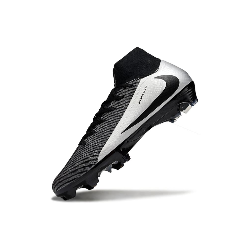 Chuteira Campo Nike Air Zoom Mercurial Superfly 10 Elite FG Preto e Prata