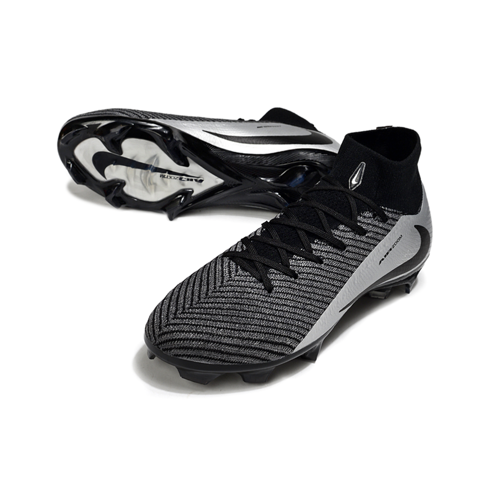 Chuteira Campo Nike Air Zoom Mercurial Superfly 10 Elite FG Preto e Prata