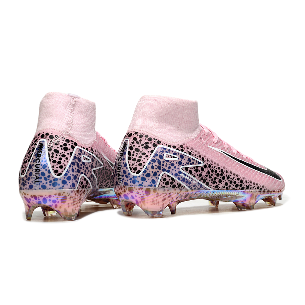 Chuteira Campo Nike Air Zoom Mercurial Superfly 10 Elite FG Rosa e Preto