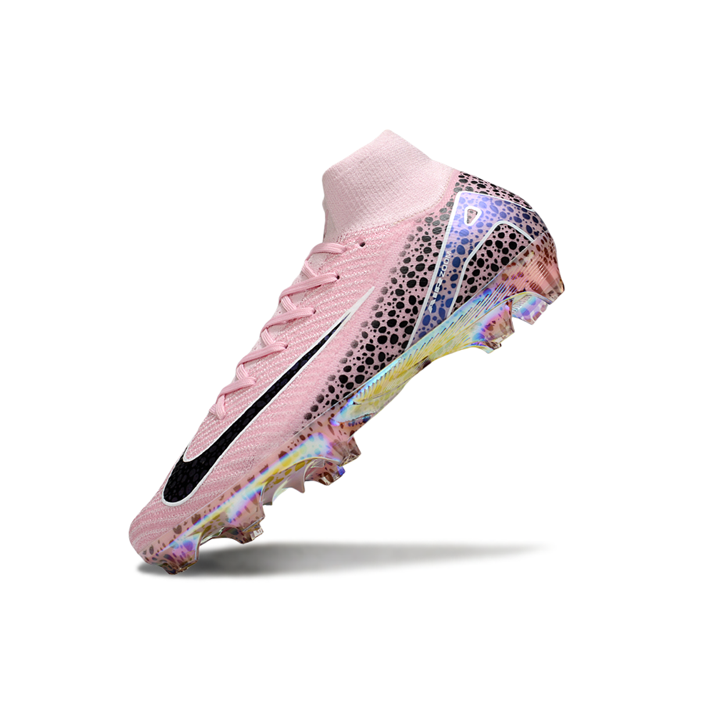 Chuteira Campo Nike Air Zoom Mercurial Superfly 10 Elite FG Rosa e Preto