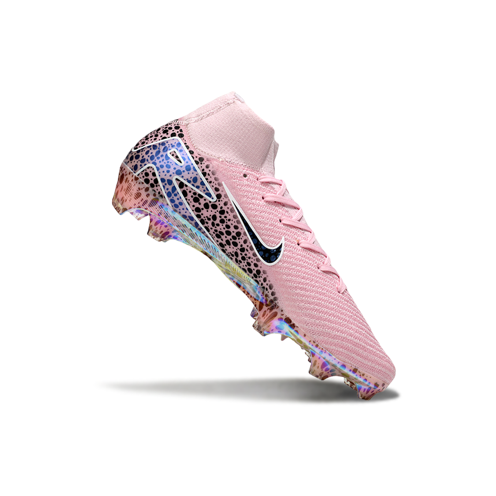 Chuteira Campo Nike Air Zoom Mercurial Superfly 10 Elite FG Rosa e Preto