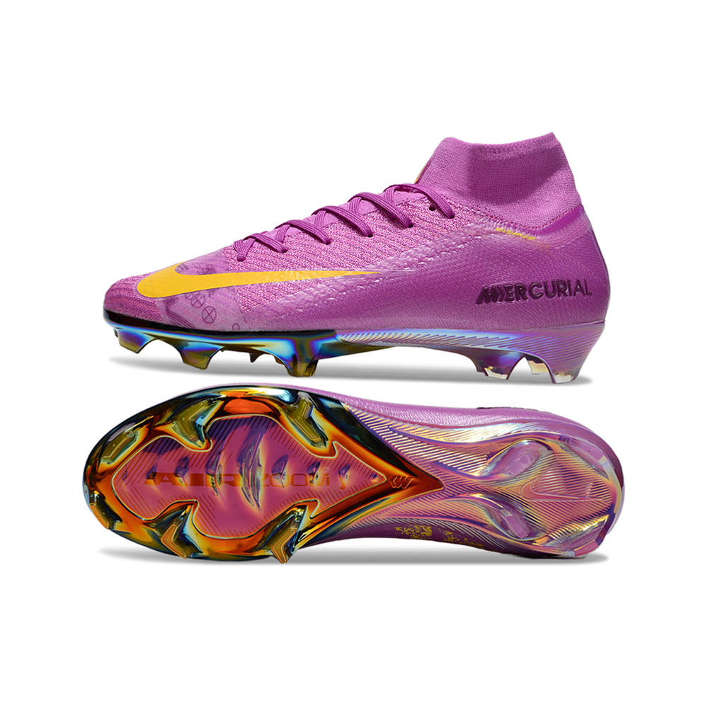 Chuteira Campo Nike Air Zoom Mercurial Superfly 10 Elite FG Roxa
