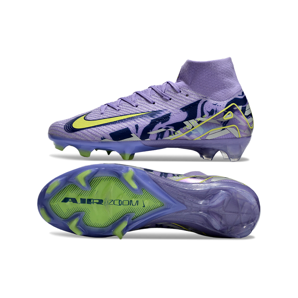 Chuteira Campo Nike Air Zoom Mercurial Superfly 10 Elite FG Roxa 
