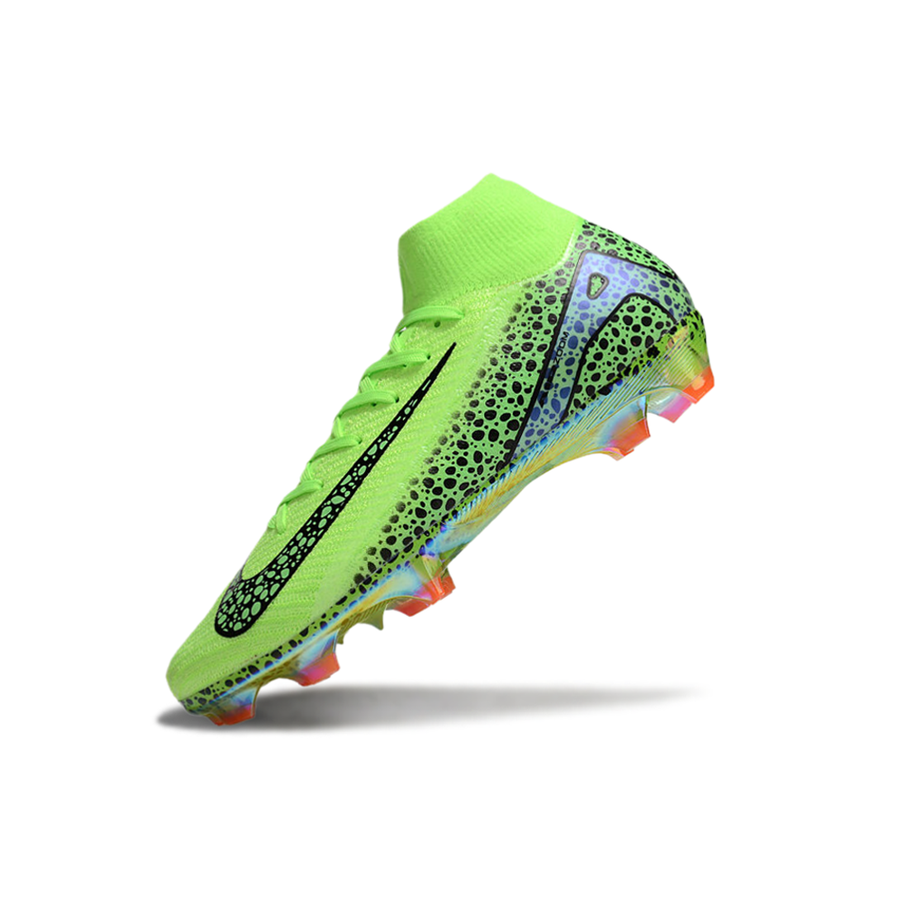 Chuteira Campo Nike Air Zoom Mercurial Superfly 10 Elite FG Verde e Preta
