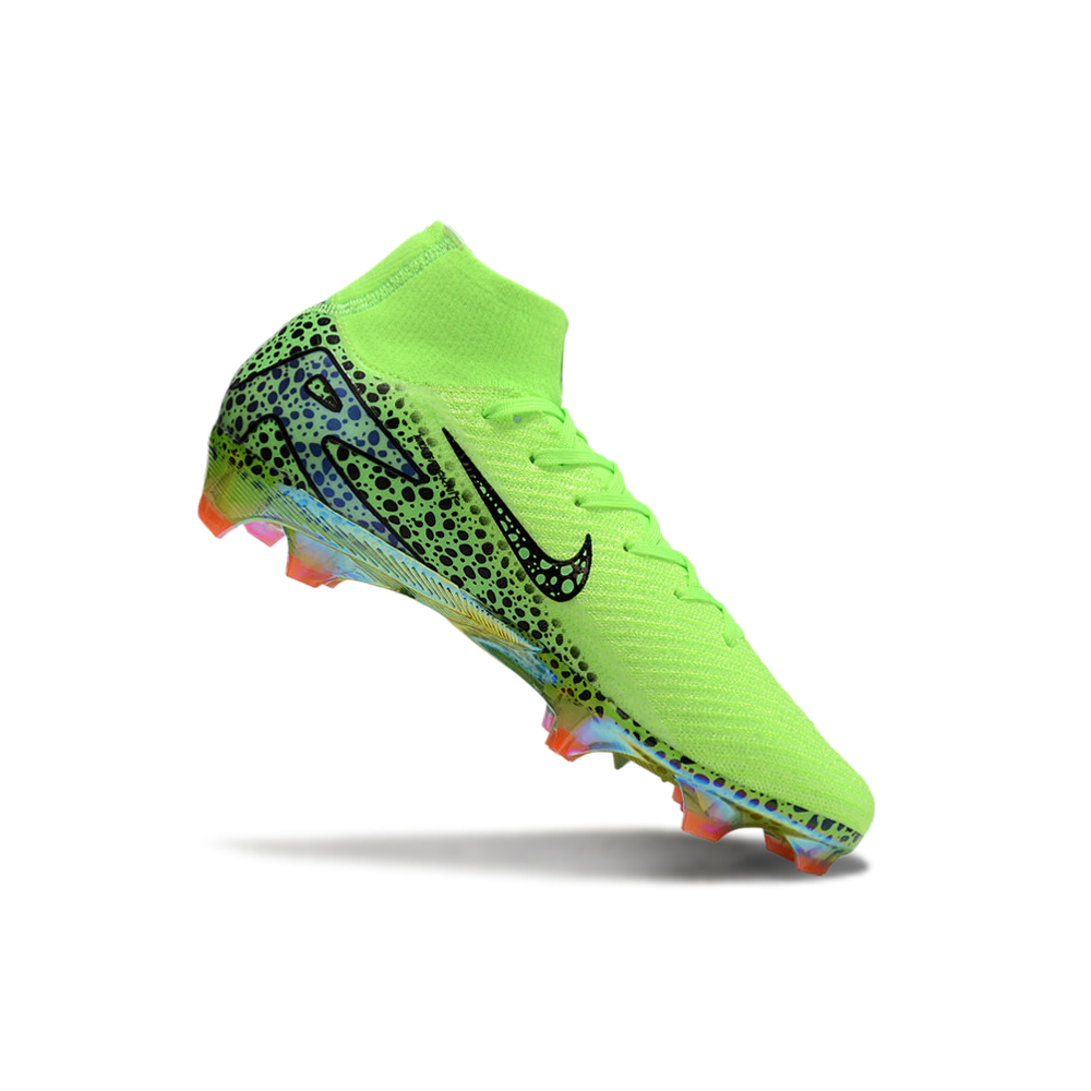 Chuteira Campo Nike Air Zoom Mercurial Superfly 10 Elite FG Verde e Preta