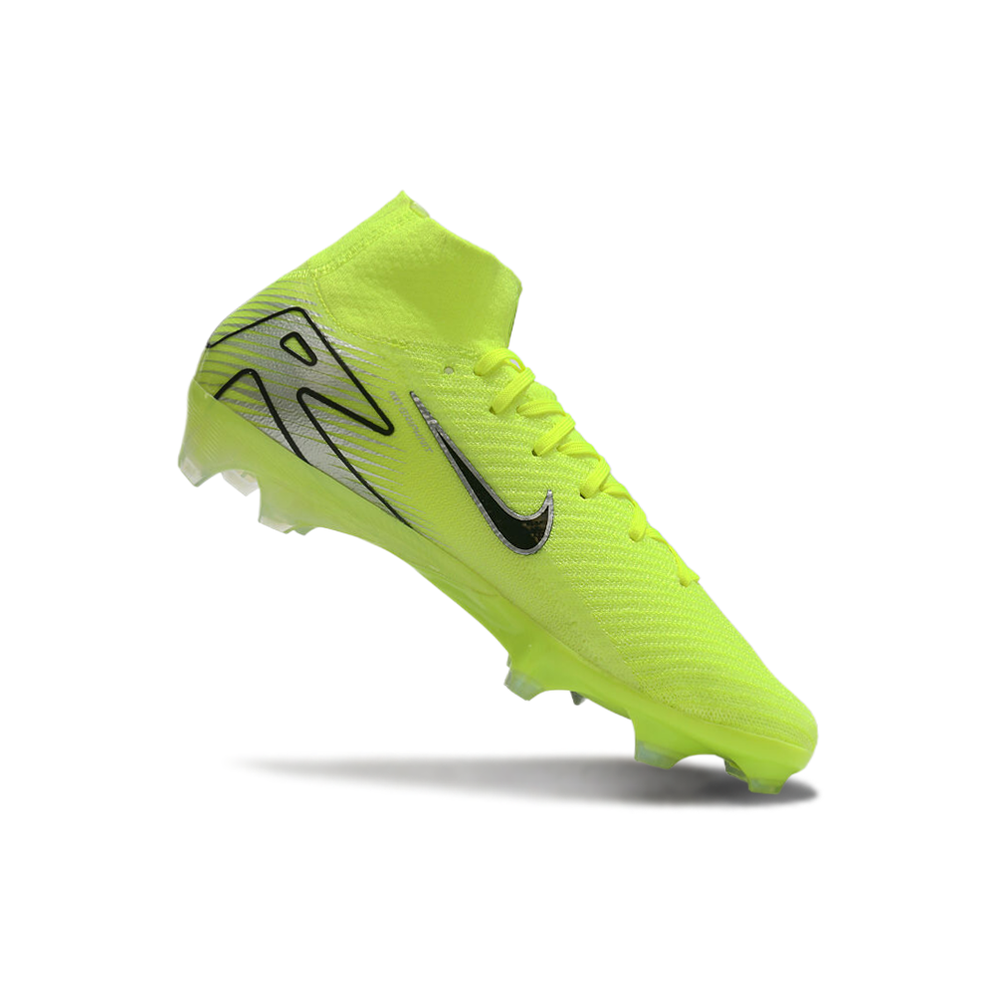 Chuteira Campo Nike Air Zoom Mercurial Superfly 10 Elite FG Verde e Preta 