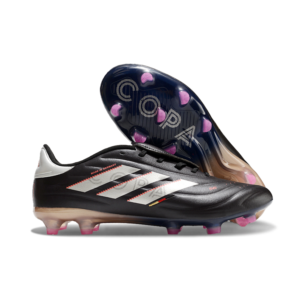 Chuteira Campo Adidas Copa Pure II Elite FG Preto e Metálico 