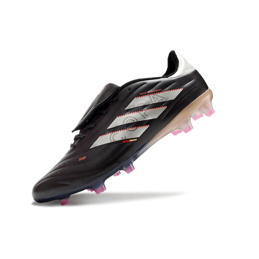 Chuteira Campo Adidas Copa Pure II Elite FG Preto e Metálico 
