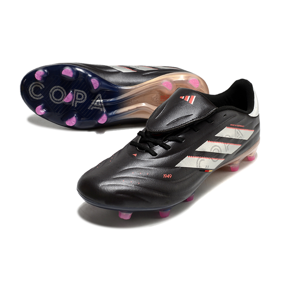 Chuteira Campo Adidas Copa Pure II Elite FG Preto e Metálico 